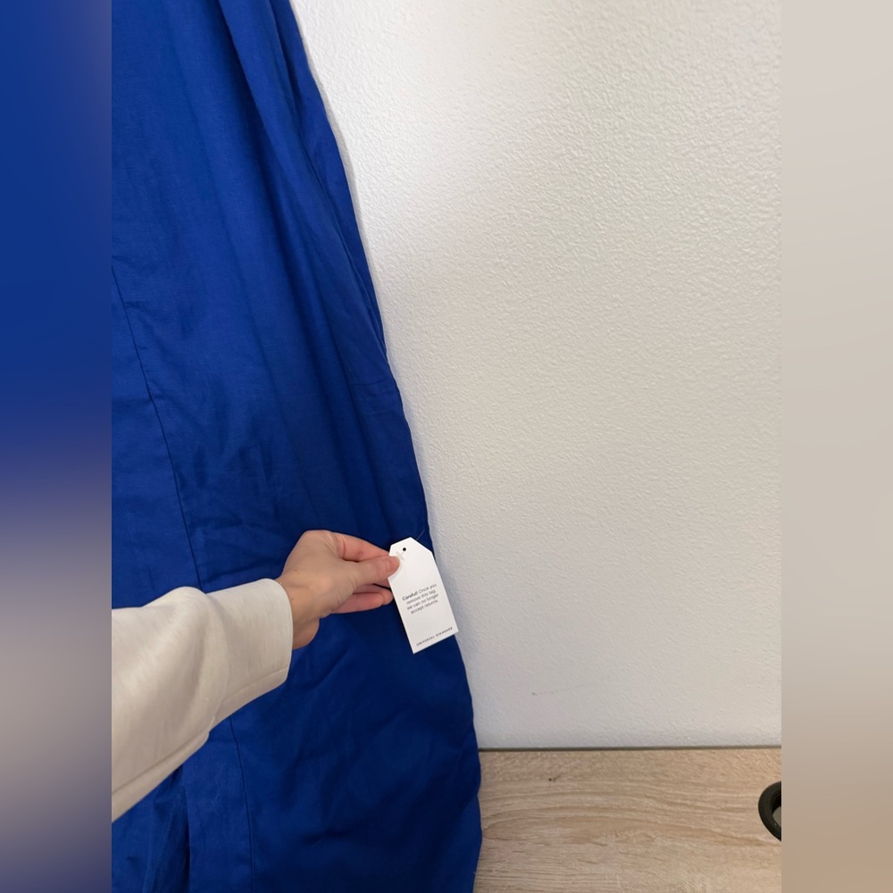 NWT Universal Standard cabana kaftan cobalt Blue V-Neck Women’s Sz S/14-16 - Picture 3 of 8